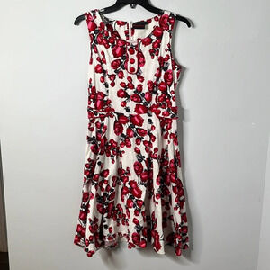 Voodoo Vixen Rockabilly Rose Pin Up Fit & Flare Dress